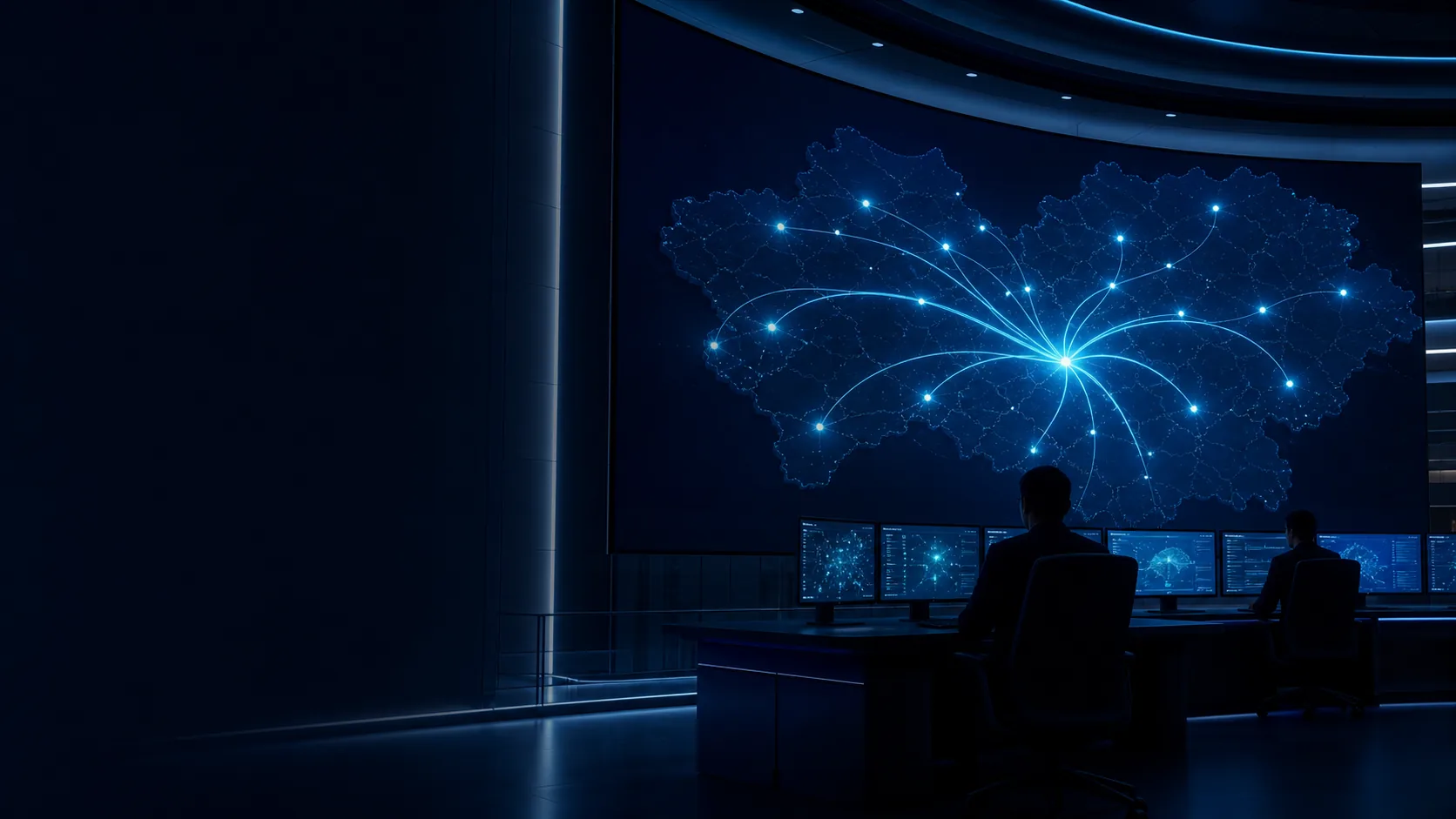National SIM registry command centre showing a secure cross-operator network