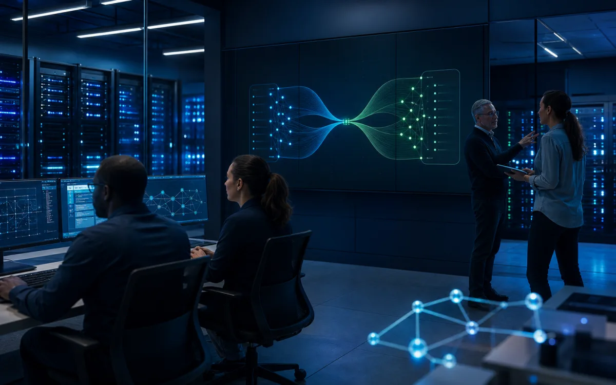 Secure operations room connecting separate authoritative data systems